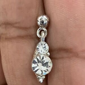 Dainty Duo Rhinestone Earrings